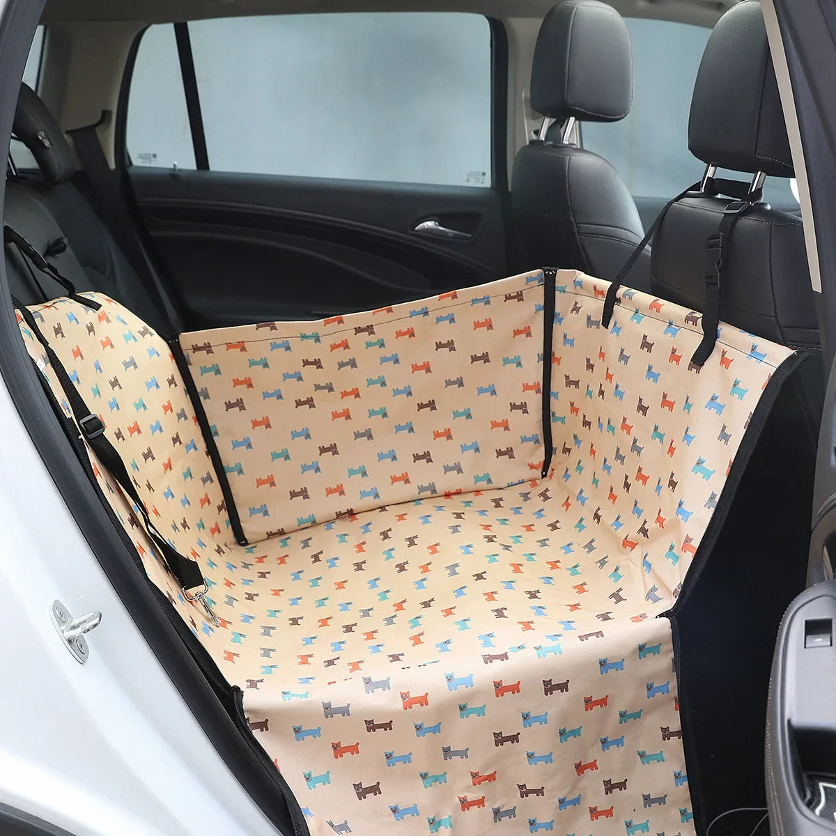 CAWAYI KENNEL Dog Car Seat Cover | Pet Carrier Travel Mat for Back Seat Hammock