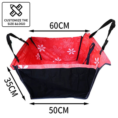 CAWAYI KENNEL Dog Car Seat Cover | Pet Carrier Travel Mat for Back Seat Hammock