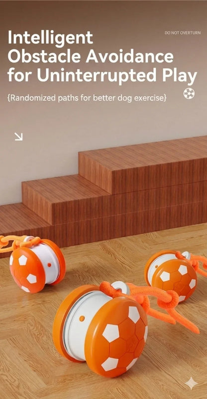 Smart Electric Rolling Soccer Pet Toy Automatic Obstacle Avoidance Interactive Anti-Boredom Toy For Cats And Dogs