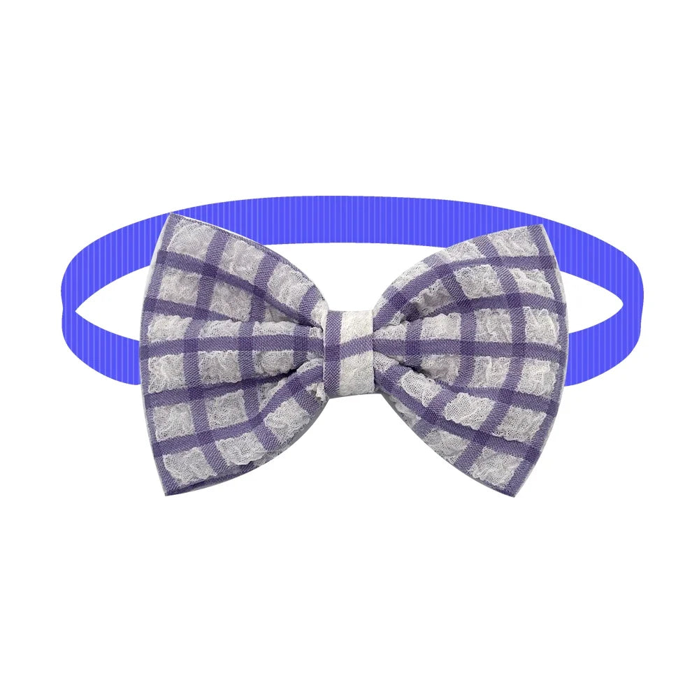 50/100PCS Dog Cat Bowties Adjustable Daily Puppy Collar Bows Classics Stripe Neckties for Small Dog Pet Dog Grooming Accessories