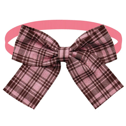 50/100pcs Plaid Dog ties For Mini Small Dog Bowties Adjustable Dogs Pets Cat Bow Tie For Small Dogs Fashion Dog Supplies