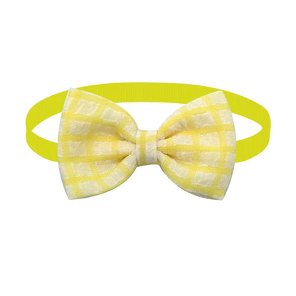 50/100PCS Dog Cat Bowties Adjustable Daily Puppy Collar Bows Classics Stripe Neckties for Small Dog Pet Dog Grooming Accessories