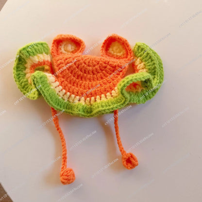 Hand-woven dog cat collar hat, clothing for Loona robot dogs, Zootopia, Judinique, pets