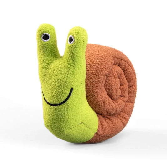 Snail Shaped Hide And Seek Toy Interactive Squeaky Chew Toy For Dogs Cats Puzzle Training Toy Teeth Cleaning Boredom Relief Toy