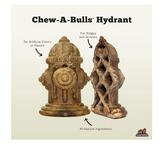 Redbarn Pet Products Chew-A-Bulls Hydrant Dog Chew 12 ct Medium