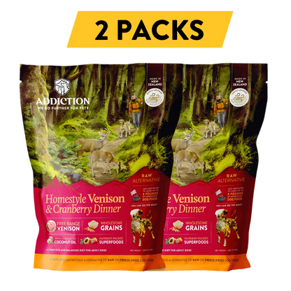 Homestyle Venison & Cranberry Dinner Air-Dried Dog Food