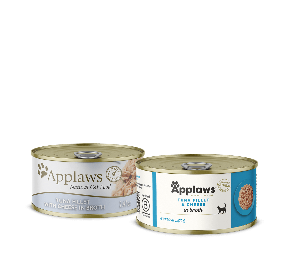 Applaws Adult Tuna Fillet and Cheese Wet Cat Food (2.47oz)
