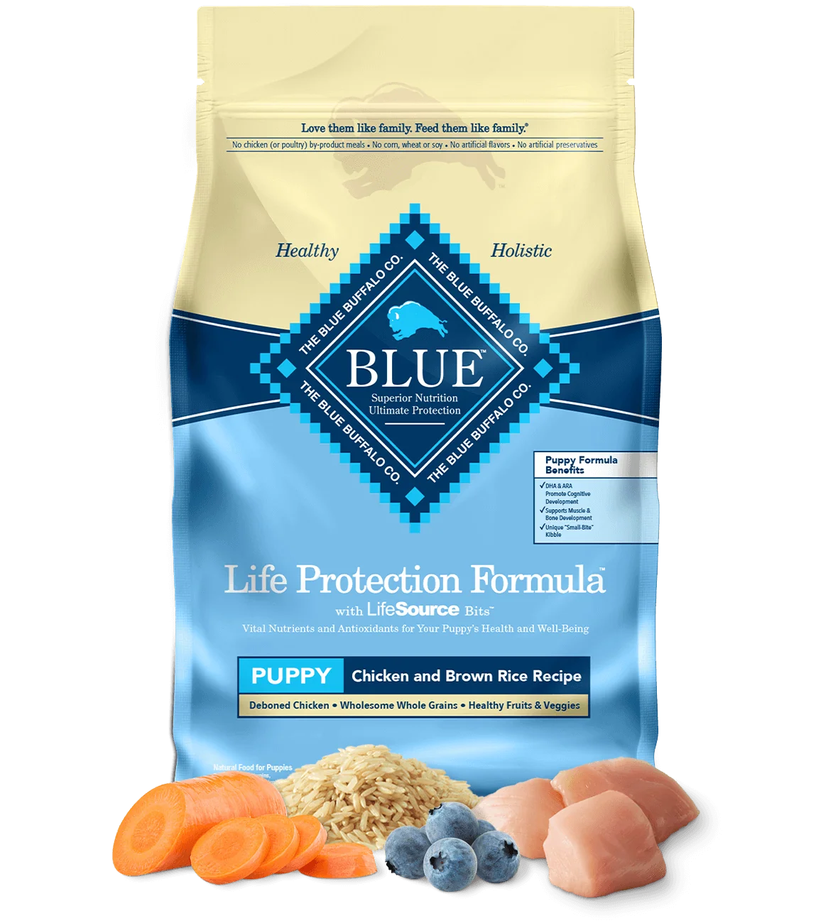 Blue Buffalo Puppy Chicken and Brown Rice Dry Dog Food