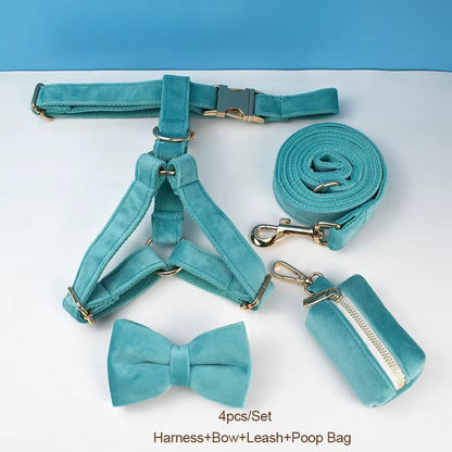 Turquoise Stone Velvet Set