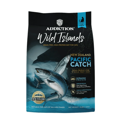 Wild Islands Pacific Catch Premium King Salmon Mackerel & Hoki Dry Cat Food